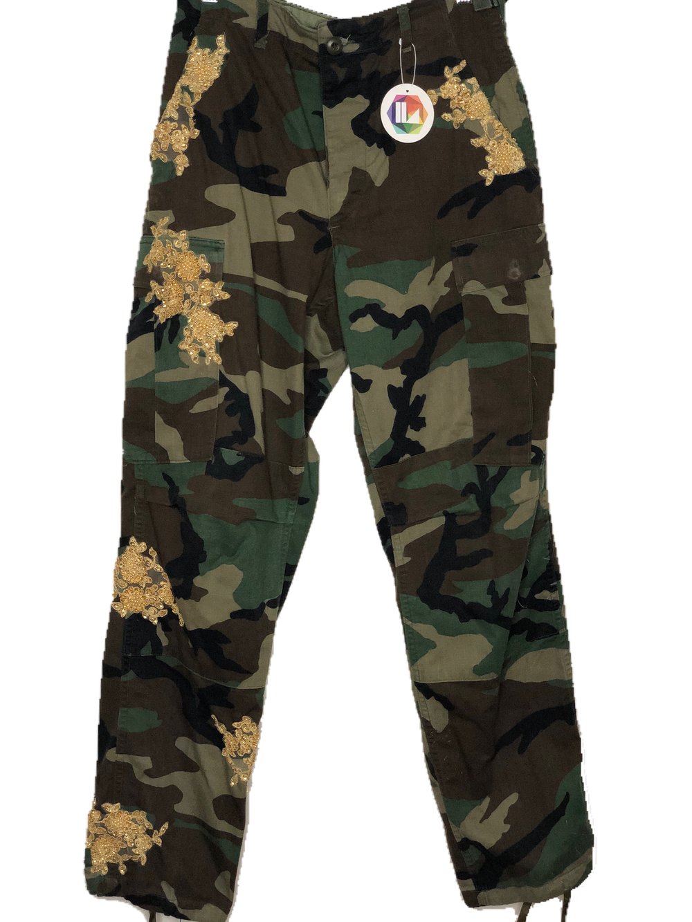 Sequin Camo Pants