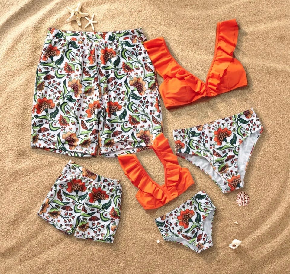 Image of Mumma & Me ‘Caribbean Crush’ matching family swimwear 