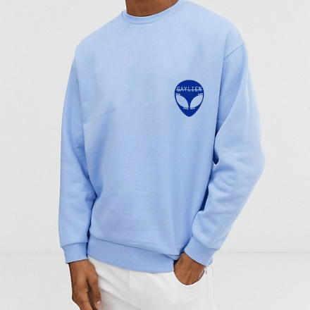 sky blue zip up hoodie