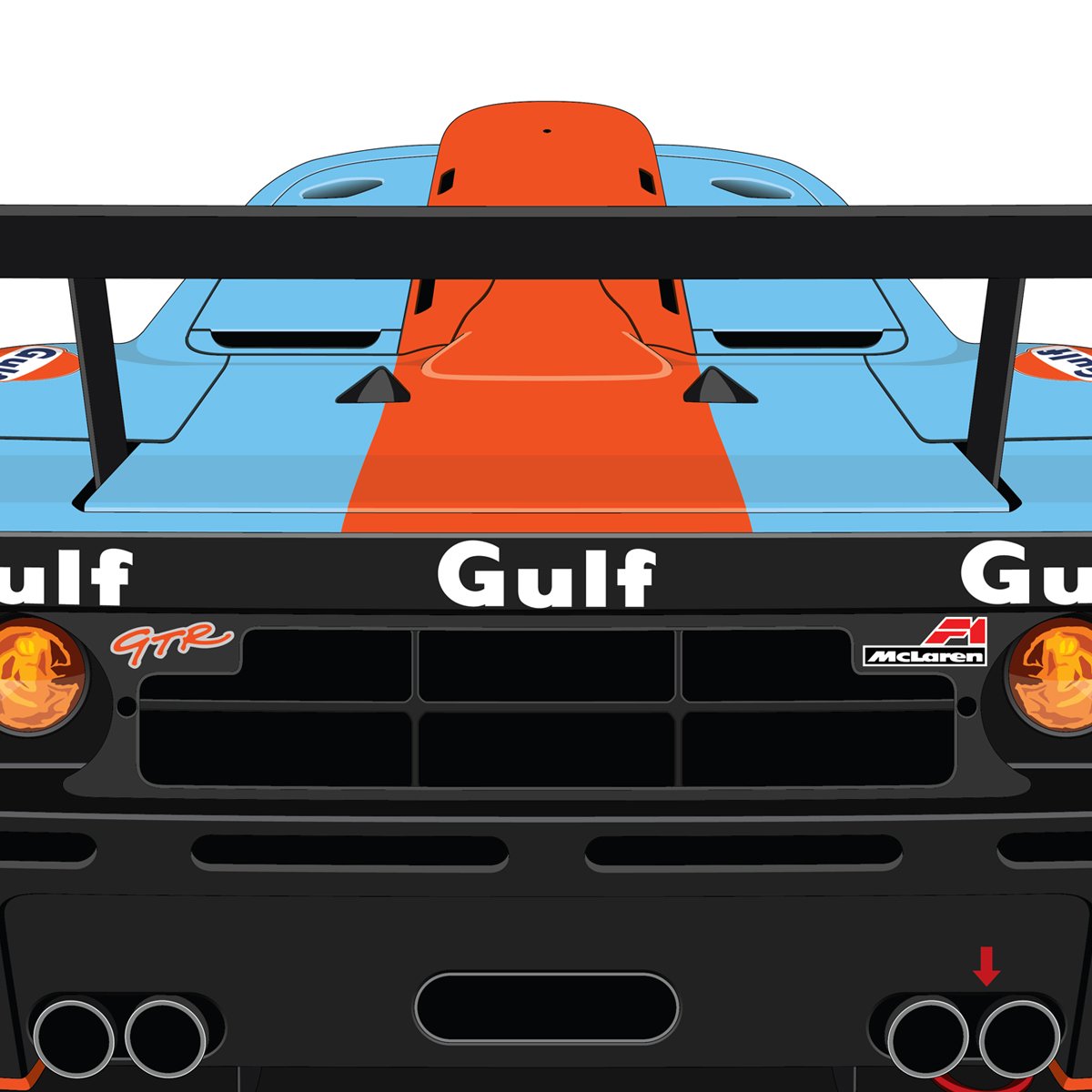 Mclaren F1 Gtr Longtail Lemans 1997 D1 093 Drawonce