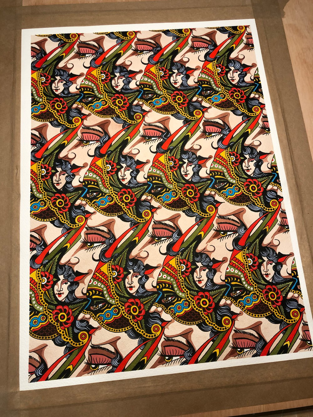 Image of Girl Tessellation Print 