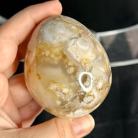 Image 4 of Flower Agate Egg (18A)