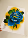 Blue Rose Print
