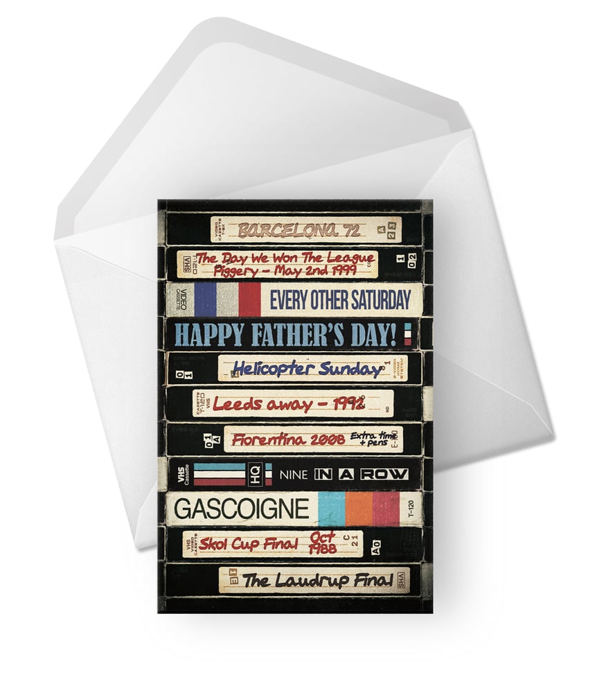 Image of Retro Father's Day Cards for Rangers fans.