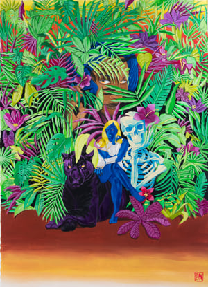 Image of 'Sentinels of The Amazon Jungle' woven blanket PREORDER