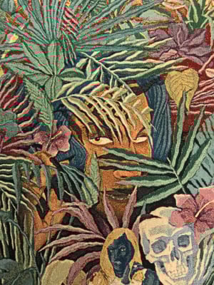 Image of 'Sentinels of The Amazon Jungle' woven blanket PREORDER