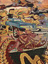 Image 3 of 'Bartsploitation: Journey for The Golden Slinsgshot' woven blanket