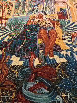 Image of 'The Temple of Transforming Vizigraphs' woven blanket  PREORDER