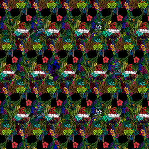 Image of Sinister Jungle woven blanket PREORDER