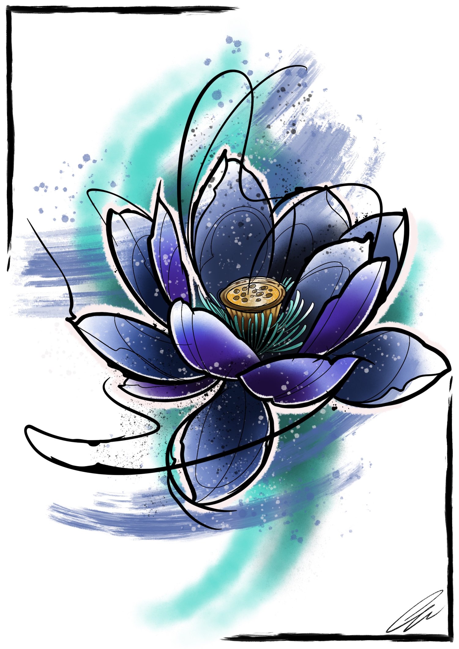Abstract lotus
