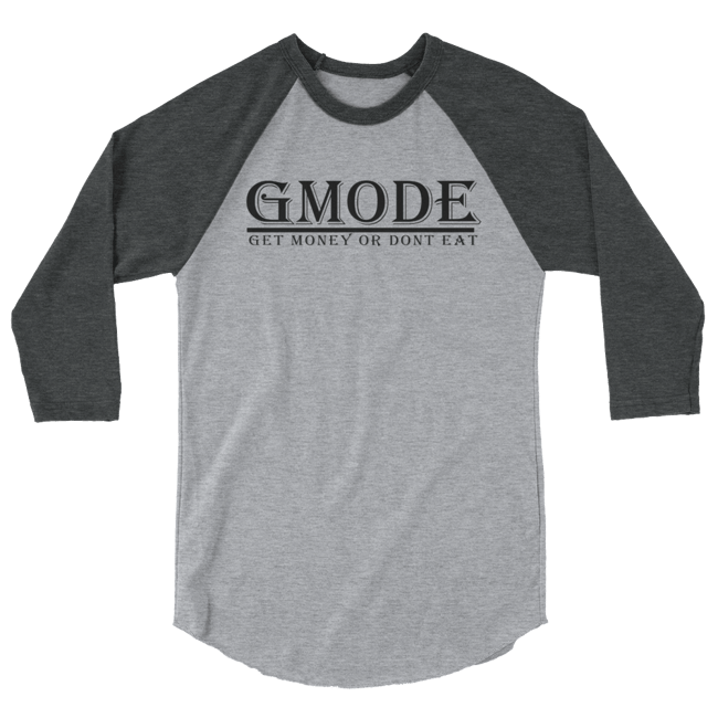 GMODE Baseball Long Sleeve Tee (Grey)