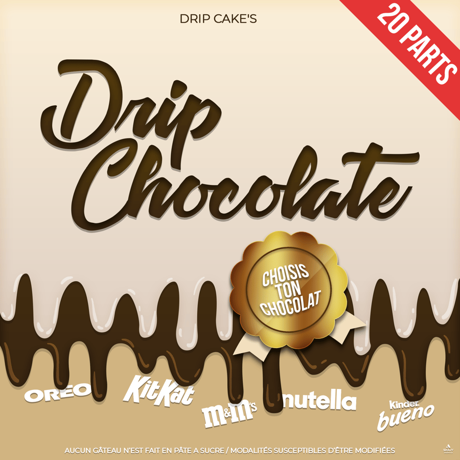 Image of Drip Chocolate / 20 parts 