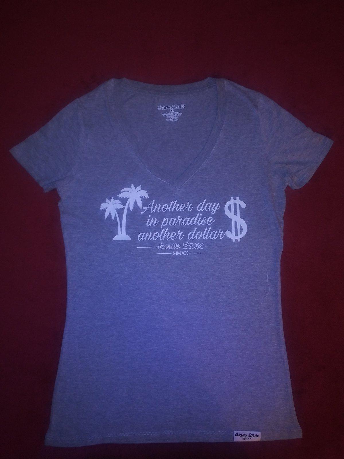 Paradise Dollars Ladies V-Neck T-Shirt