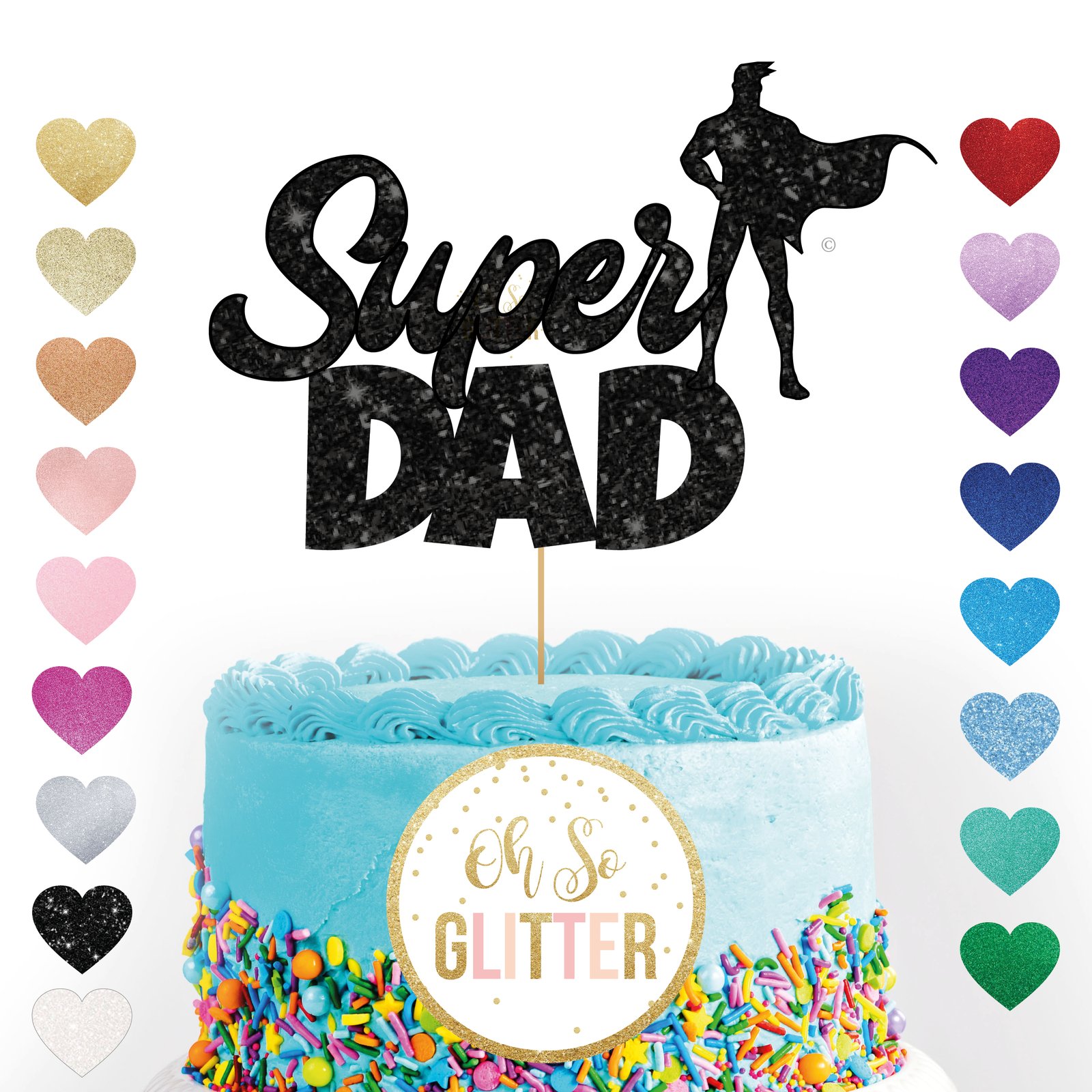 Happy 70th DAD Cake Topper – Quick Creations