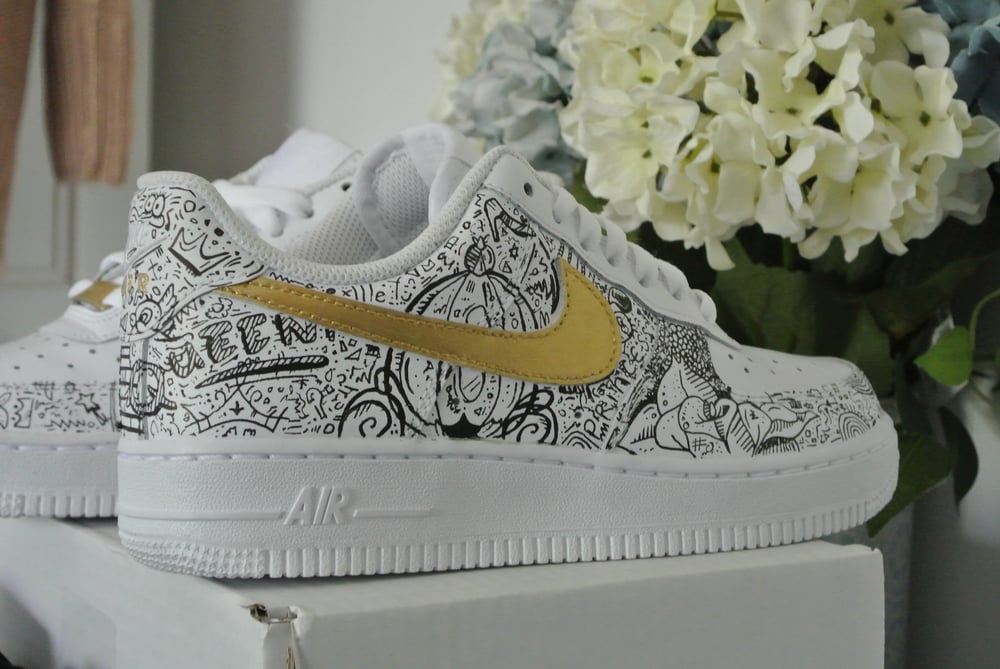 Imperio estar impresionado Controversia Custom Nike Air Force 1 DOODLE Trainers | MADE TO ORDER | | Coocu Custom  Trainers, Sneakers and Shoes