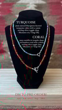 Image 2 of Turquoise & Coral Toggle Stackers    