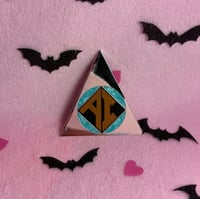 Image 4 of 2.25 Inch AndrAIa Icon 2nd Ed. - Silver Plated Finish Pin