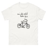 Image 2 of "Mi día está bien BICI" T-shirt blanca