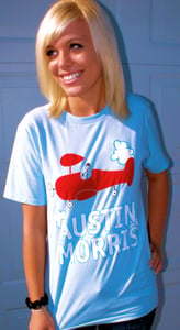 Image of Austin Morris Red Airplane T-Shirt