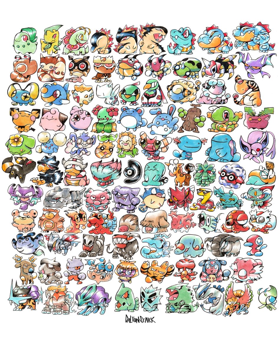 Pokemon Gen 2 Poster