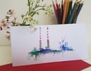 Image of Greeting card ‘Poolbeg Chimneys, Dublin’ 