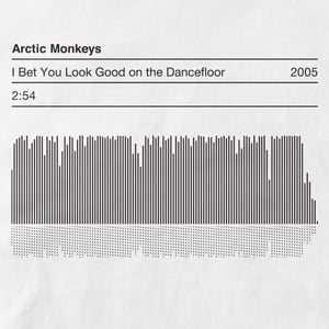 Image of Arctic Monkeys, I Bet You Look Good on the Dancefloor, sound wave T Shirt