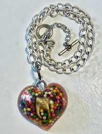 Image 1 of Sweet Tooth Heart Necklace Limited Edition of 4