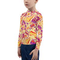 Image 4 of TALKING ROCKS CITRUS KIDS RASH GUARD TOP