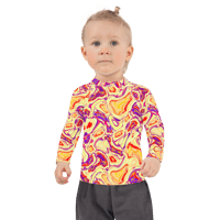 Image 5 of TALKING ROCKS CITRUS KIDS RASH GUARD TOP