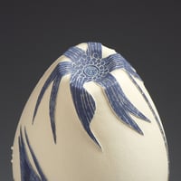 Image 5 of Angelfish & weed ceramic sgraffito vessel