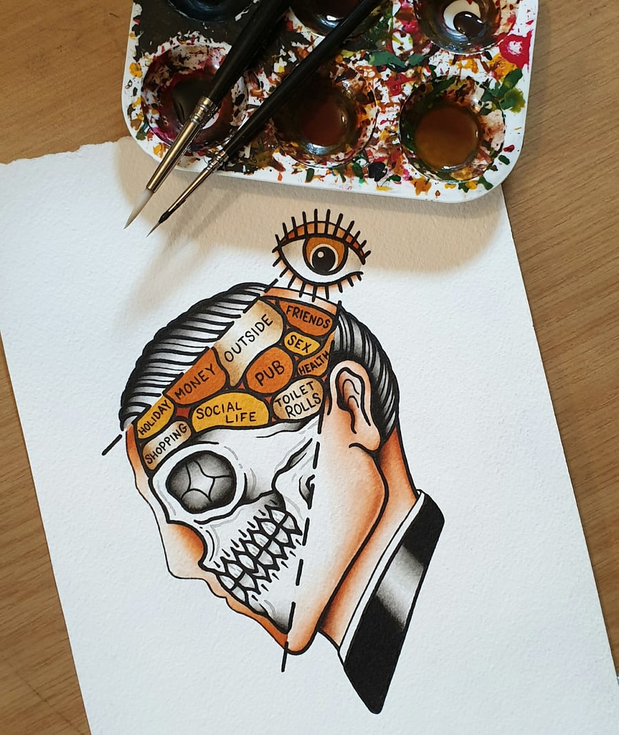 Image of What's on your mind? Original painting 