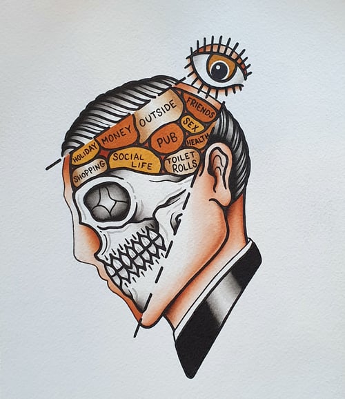 Image of What's on your mind? Original painting 