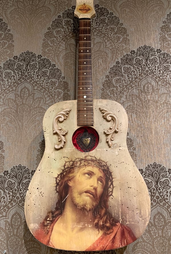Image of Jesus Guitar