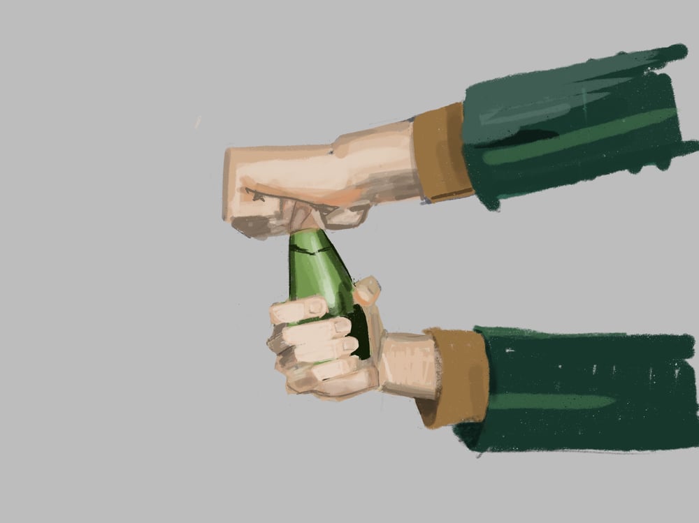 Image of Opening the Perrier