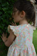 Image 1 of Robe liberty betsy lemon curd petits volants aux manches