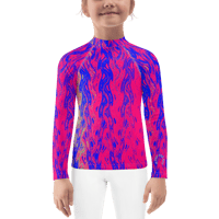 Image 4 of DRAGON'S BREATH FUCHSIA KIDS RASH GUARD TOP