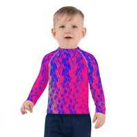 Image 5 of DRAGON'S BREATH FUCHSIA KIDS RASH GUARD TOP