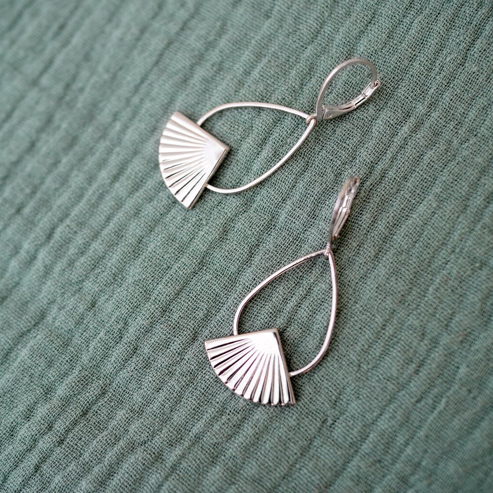 Image of Boucles d'Oreilles ISSEY Pendantes Argentées