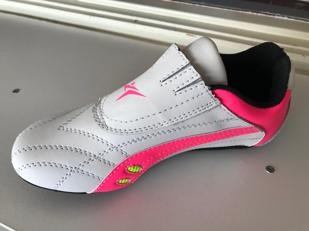 Pink/White Martial Arts Mat Shoe