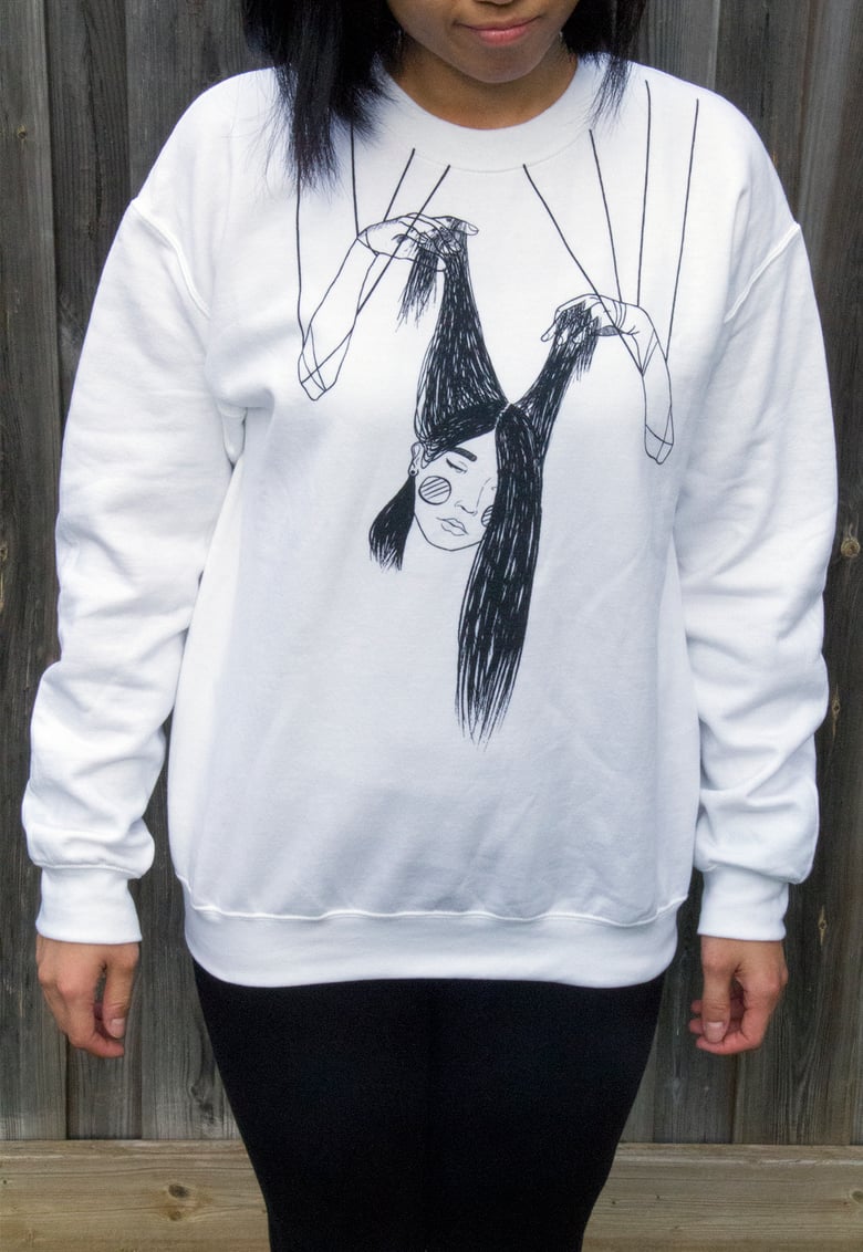 Image of sad girl (sweater)