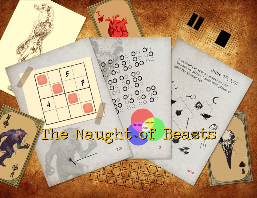 Image of The Naught Of Beasts - Print & Play Escape Room Game