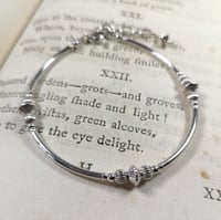 Image 2 of Sterling silver textured bangle bracelet