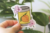 Can O' Peaches Sticker