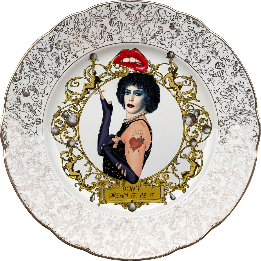 Image of TRHPS - Rocky Horror  - Vintage German Porcelain Plate - #0722