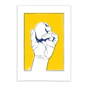 Frail (Yellow & Blue) - A4 Giclée print