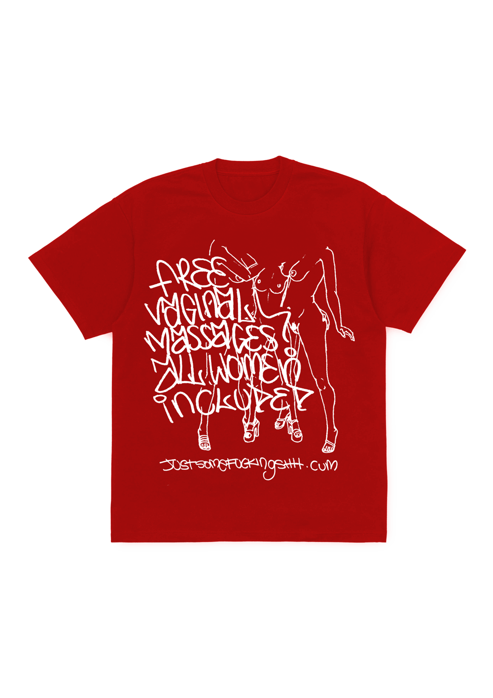 Massage Parlour T-Shirt(Red)