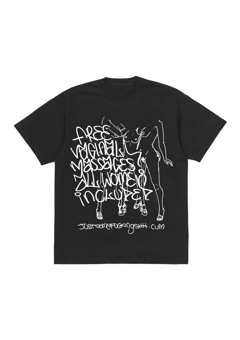 Massage Parlour T-shirt(Black)