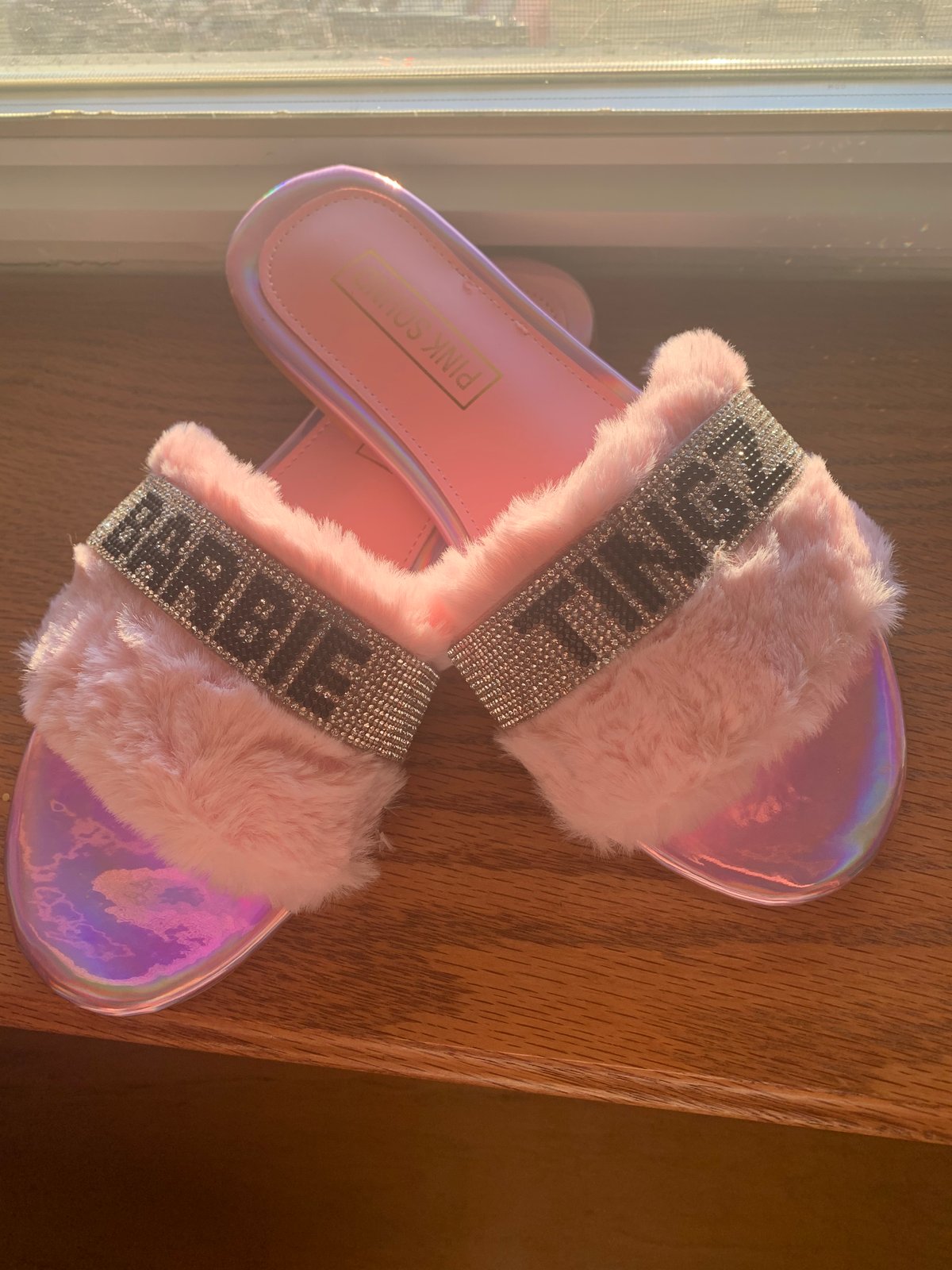 barbie tingz fur slides