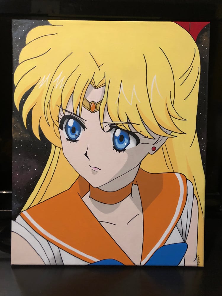 Image of Sailor Venus Painting 