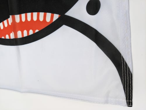 Image of Baby Orca Face Flag of Seattle